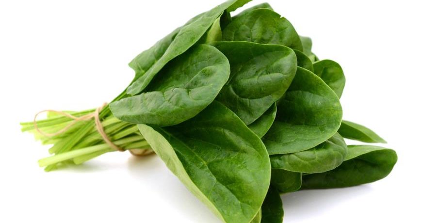 En flok grøn spinat