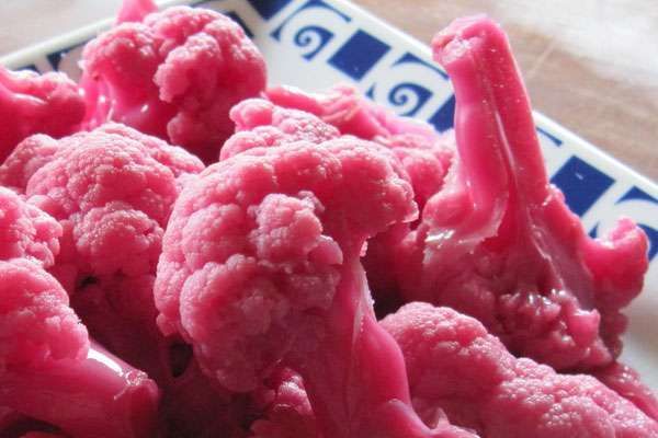 Marinēts ziedkāposts ar bietēm Marinēts ziedkāposts ar bietēm