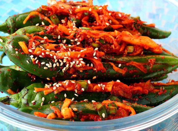 Korejiešu stila čili pipari Korejiešu stila čili pipari